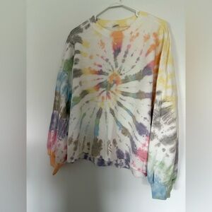 Abercrombie & Fitch Multicolor Tie-Dye Crewneck Sweatshirt